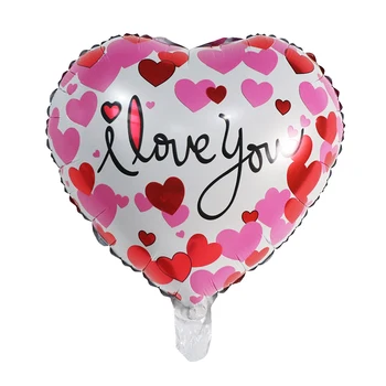 10pcs Sirds Kāzu Valentīna Dienu, es Mīlu Tevi, Alumīnija Folijas, Hēlija Balonu Saderināšanās Ceremonija Partijas Apdare Gaisa Globos