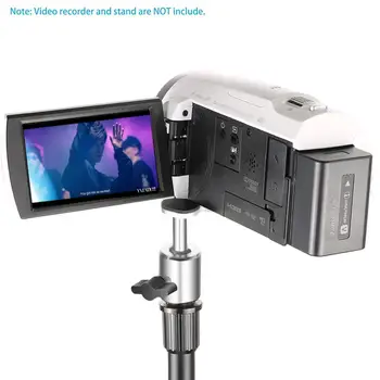 Neewer Video Kameras Digitālo Diktofonu Adapteris ar Mini Bumbu Galvu-360 Grādu Panoramēšanas Kustību, kas Savieno 1/4-Collu Vītni Kamera