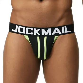 2019 Vīriešu Apakšveļa Jockstrap Sexy Thong Vīriešu String Homme Kokvilnas Slīdēšanas Māšele Apakšbikses, Apakšveļa G String Geju apakšveļa dzimumlocekļa maisiņš