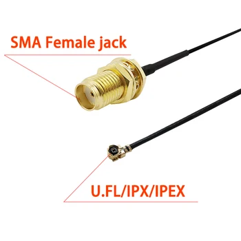 5gab Mini PCI SMA Antenas RF Savienotājs SMA Sieviešu U. FL IPX IPEX 1.13 Pagarināšanu SMA Ligzda IPX WiFi PCI Karte Bezvadu Maršrutētāju