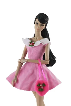 Princese Rozā Svārki Kleita Barbie Blyth 1/6 MH CD FR SD Kurhn BJD Lelles Apģērbu Aksesuāri