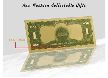 ASV Zelta Pārklājumu Banknošu Gads 1899 Asv 1 Dolāra ASV Zelta Rēķinus, Mājas Dekoru Kolekcionējamus Papīra Naudu, Dāvanas Kolekcija