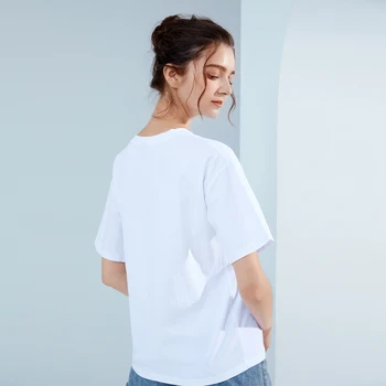 Lomendio Kokvilnas lācīti Grafikas Roupas Femininas T krekls Sievietēm Vasarā Smieklīgi Topi Tee Modes Sieviešu Drēbes