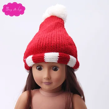 18-collu meitene lelle ziemas vilnas cepure bērnu lelles 43 cm varat arī valkāt leļļu apģērbu aksesuāri, bērnu dāvanas c182