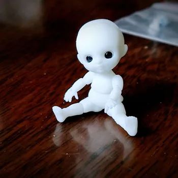 3,5 cm, Mini BJD Lelle Ar 3D Acu Savienota Kustamo Kailu Bērnu Lelle DIY Cute Lelle Dāvanas Meitenei