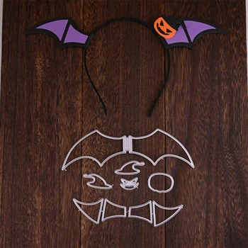 InLoveArts Bat Wings Galvu Griešanas Mirst Halloween Scrapbooking, Lai Padarītu Kartes Albumu Dekoratīvu Reljefu DIY Amatniecības Trafareti