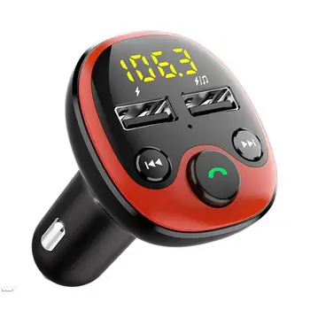 Auto MP3 Atskaņotājs / Dual USB Automašīnas piepīpētāja QC3.0 Auto Lādētājs Auto bezvadu Brīvroku sistēmu ar FM Raidītāju 1gb