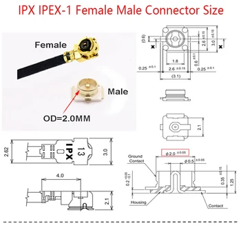 1PC U. fl IPX IPEX1 Sieviešu IPEX1 Sieviešu Jack WIFI Antenas Pagarinājuma Kabelis RF Koaksiālie RF1.13 Izvadu par Maršrutētāju, 3G, 4G Modemu