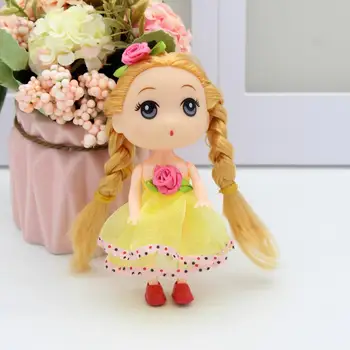 12CM Mazo puķu Princese līgava sajaukt lelle tauku bērnu key chain soma kulons kāzu kleitu radoša dāvana lelle, rotaļlietas