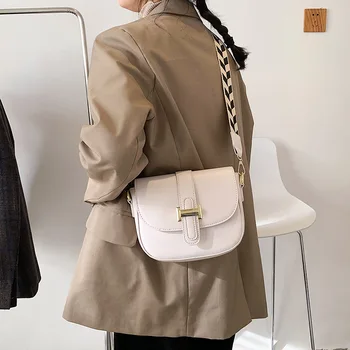 Plata Siksna Crossbody Somas Sievietēm Ir 2021. Jauns Dizains Kvadrātveida Atloks Messenger Bag Vintage Somiņa Dāmas Luksusa Ādas Plecu Soma