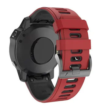 26 22MM Silikona WatchBand Siksnas Garmin Fenix 6 6X Ātri Atbrīvot Smartwatch Easyfit Rokas Joslā Siksna Fenix 5X 5 3HR 935