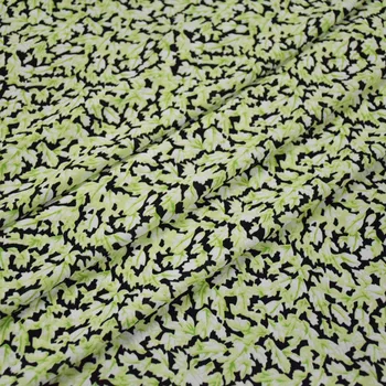 Pusi Metru Modes Gaiši Zaļā Vai Zilā Maz Ziedu Šifona Auduma Kleita Krekls Cheongsam Dāmu Apģērba Materiāls 1204