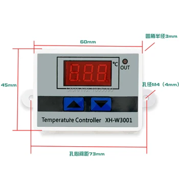 W3001 W3002 DC12V 24V AC110V-220V LED Ciparu Termostats, Temperatūras regulators Thermoregulator Apkures, Dzesēšanas Kontrole