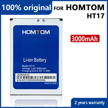 Oriģināls 3000mAh HT17 Tālruņa Akumulatora HOMTOM HT17 / HT17 PRO Augstas kvalitātes Baterijas Ar Izsekošanas Skaits