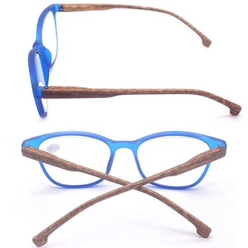 Seemfly Vintage Lasīšanas Brilles, kas Imitē Koksnes Graudu vecuma tālredzība Brilles Augstas kvalitātes Presbyopic Brilles Rāmis Sveķu +1 līdz +3.5