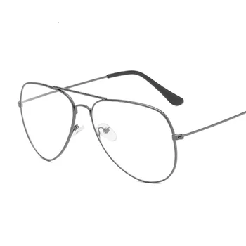Modes Brilles Sievietēm Vintage Aviācijas Brilles Liels Rāmis Metāla Tuvredzība, Optisko Briļļu Pārredzamu Lēcu Komforts Gaismas Gafas