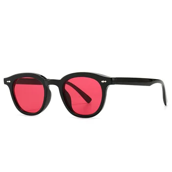 HBK Mazo Rāmis Apaļas Saulesbrilles Sievietēm, Vīriešiem Luksusa Zīmolu Dizainera Sakausējuma Spoguļi Saules Brilles Steampunk Vintage Āra Oculos UV400
