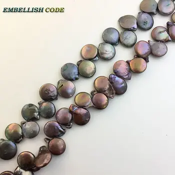 DIY coffer-brūna-pelēka krāsa pērles, krelles, Tauriņš forma, Daļai (par 36pcs/daudz) dabiskie Saldūdens pērļu Taisni 0.8 mm caurumu