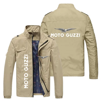 Zīmola motociklu logo uzdrukāts jaka, personība modes slim rāvējslēdzēju mētelis, boutique atpūtas motociklu ekstrēmo sporta apģērbu