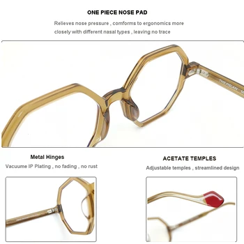 Lielajam Sieviešu, Vīriešu Vintage Acetāta Optisko Briļļu Rāmis Sieviete Vīrietis Recepšu Brilles, Briļļu Dāmas Retro Brilles
