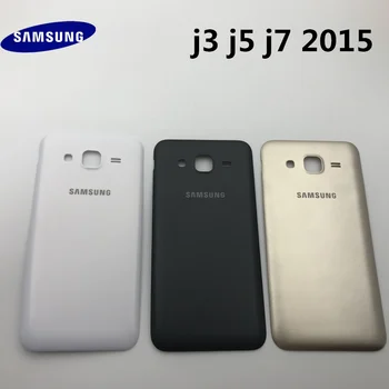Jaunu Pakaļējo Mājokļu Case For Samsung Galaxy J3 J320 J320F J5 J7. Gadam J500 J500H J500F J700 J700F Akumulatoru Atpakaļ Vāciņu Durvis, Aizmugures Vāku