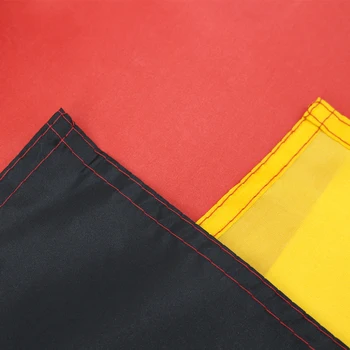 Johnin 90x150cm 150x240cm melns sarkans dzeltens de deu vācu Deutschland vācijas karogu