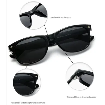 Klasiskās Laukumā Polarizētās Vīriešu Saulesbriļļu Zīmolu, Dizainu, Augstas Kvalitātes Spogulis Vadītāja Saulesbrilles Vīriešiem Vintage UV400 Braukšanas Brilles