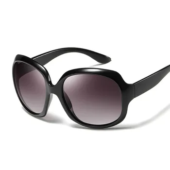 Luksusa Polarizētās Lielgabarīta Saulesbrilles Sieviešu Vintage Kārta Slīpuma Toņos Dāmas Zīmola Dizaineru Sieviešu, Saules Brilles