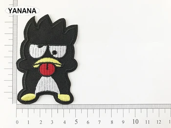 Melnais Putns karikatūra dzīvnieku Jauki birdie Dzelzi uz Auduma Izšūti Plāksteri Meitenēm, Zēniem, Apģērbu Uzlīmes